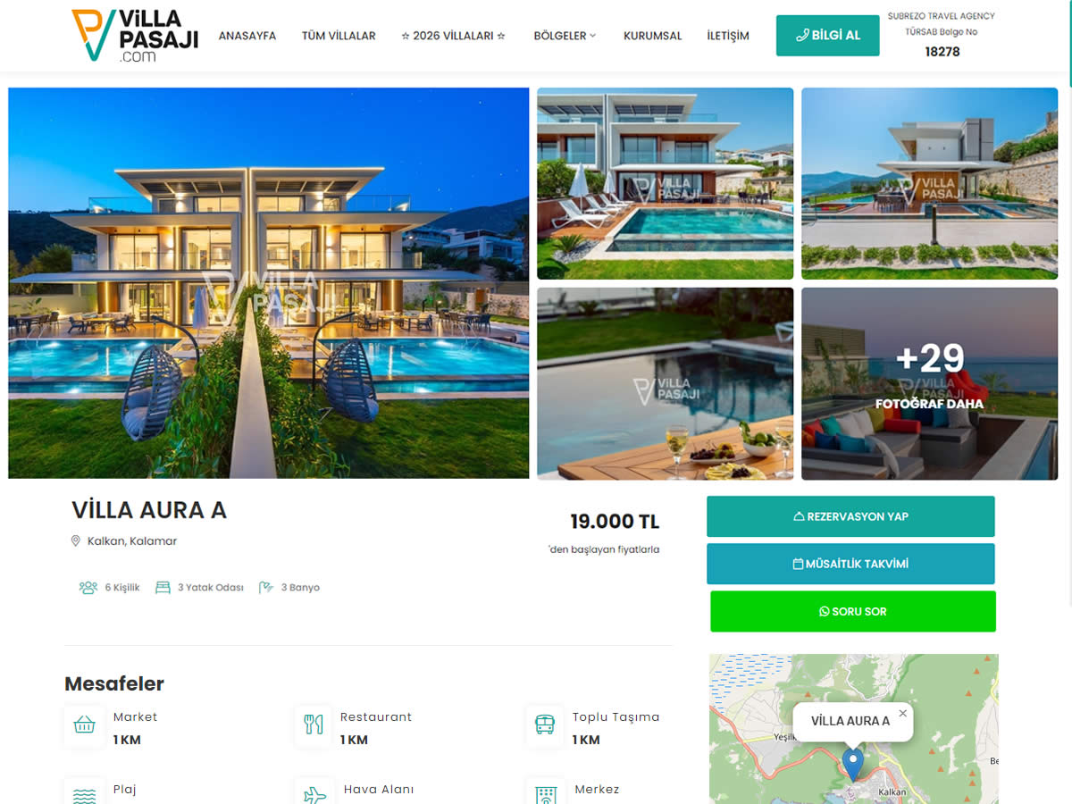 Online Villa Kiralama Sitesi